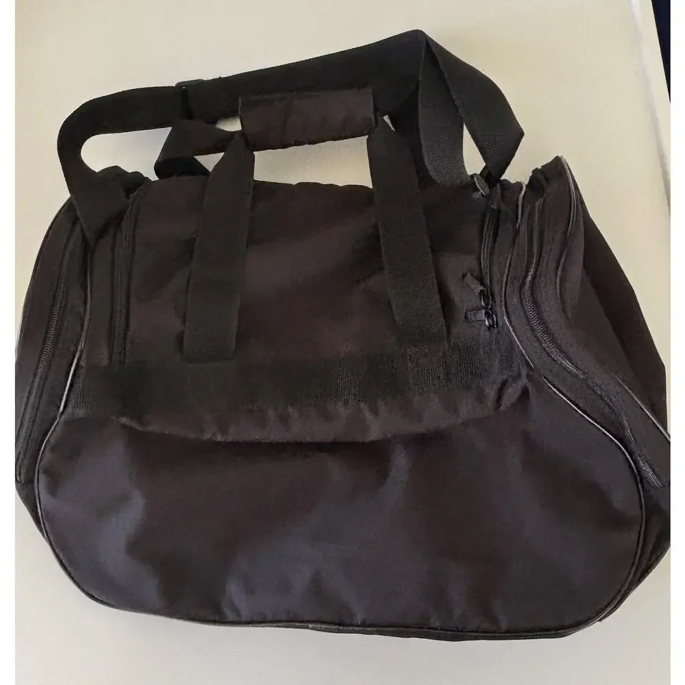 Adidas Black Duffel Gym Bag Travel Sports Bag Shoe Compartment Cross Body Strap